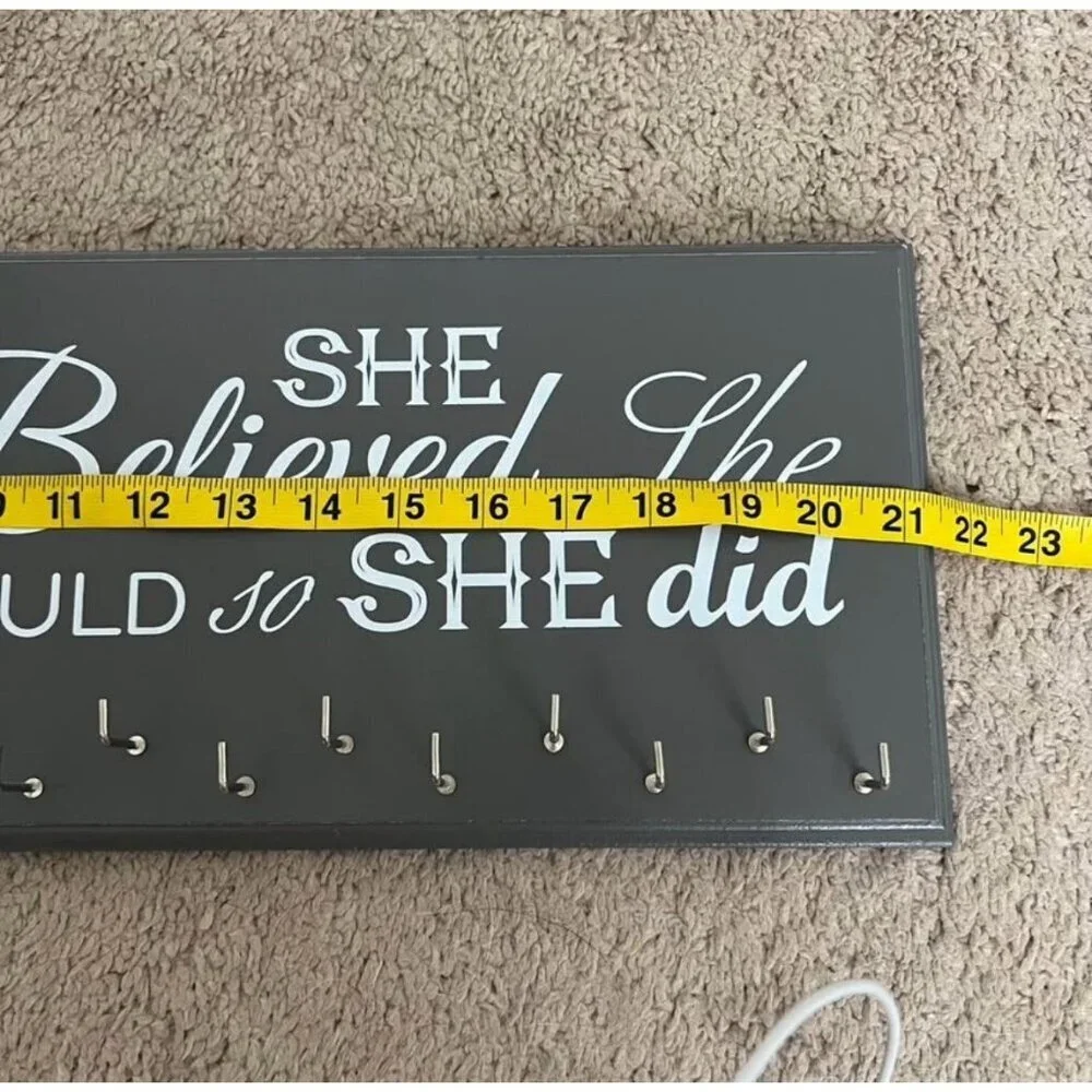 Wall Hanging Wood Race 5k Running Medal & BIB Holder